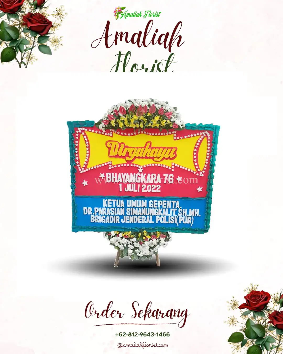 Papan Bunga HUT Ulang Tahun Jepalo